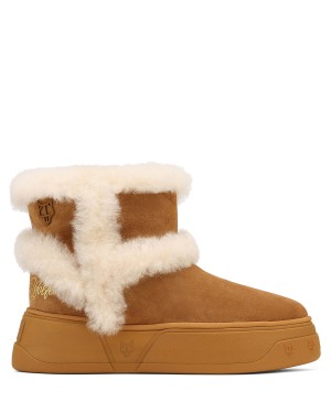 Cizme Naked Wolfe K-01 Shearling Barbati Maro | KJZ7630OM