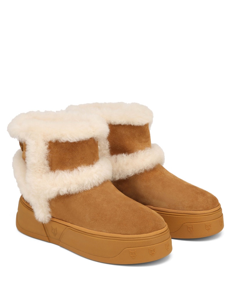 Cizme Naked Wolfe K-01 Shearling Barbati Maro | KJZ7630OM